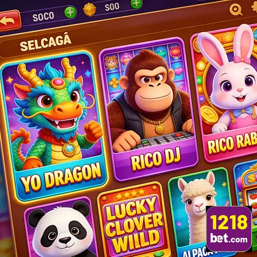 Ilustração de Experimente Slots e Serviços VIP com 1218bet